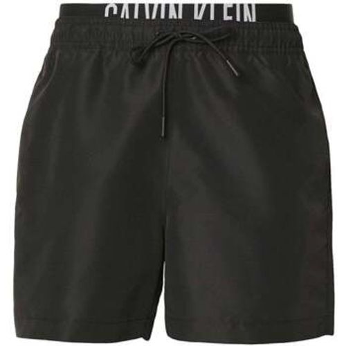 Badeshorts Double Waistband Swim Shorts Black - Calvin Klein Jeans - Modalova