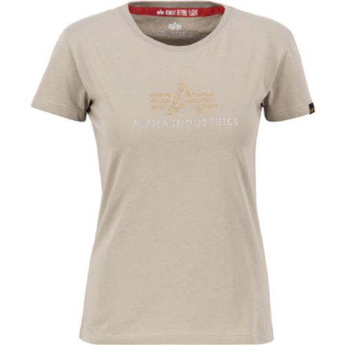 T-Shirts & Poloshirts Crystal T-Shirt W - vintage sand - alpha industries - Modalova