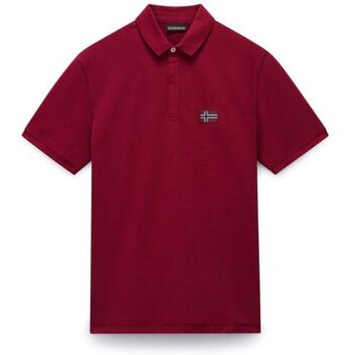 Poloshirt EBEA 2 NP0A4HPY-R1E1 TIBETAN RED - Napapijri - Modalova