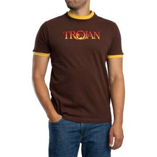 T-Shirt Ringer-T-Shirt mit Logo - Trojan - Modalova