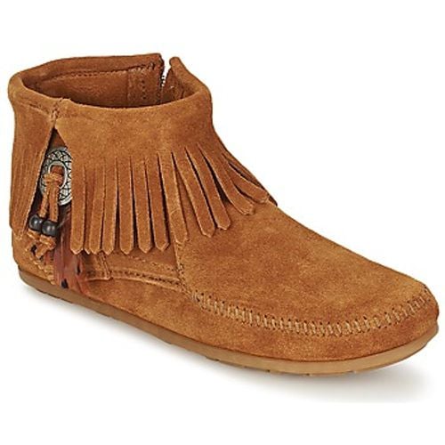 Damenstiefel CONCHO FEATHER SIDE ZIP BOOT - minnetonka - Modalova