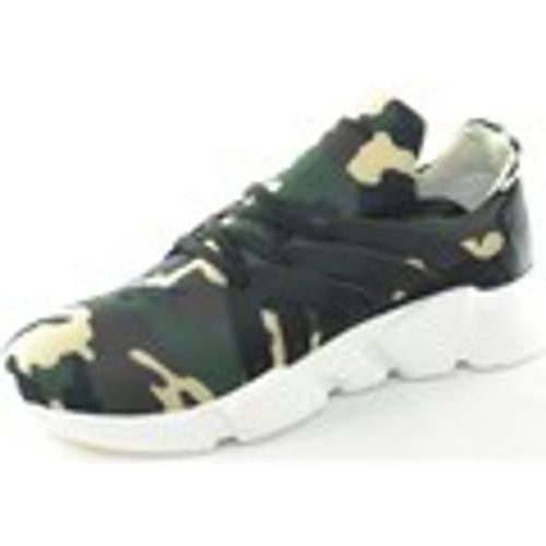 Sneakers Scarpe uomo calzino lycra camouflage mimetico fondo bianco anti - Made In Italia - Modalova