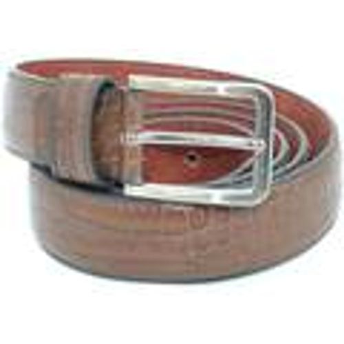 Cintura Cintura Uomo In Pelle Squamata Cocco H2,5cm Tinta Unita - Malu Shoes - Modalova