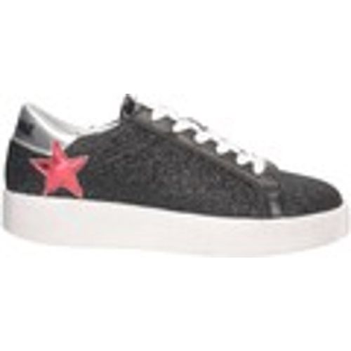 Sneakers basse SA030065 Sneakers Donna NERO/ARGENTO/ROSSO - Shop Art - Modalova