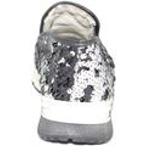 Sneakers basse Sneaker slip on mocassino donna pailettes bianco in vera p - Malu Shoes - Modalova