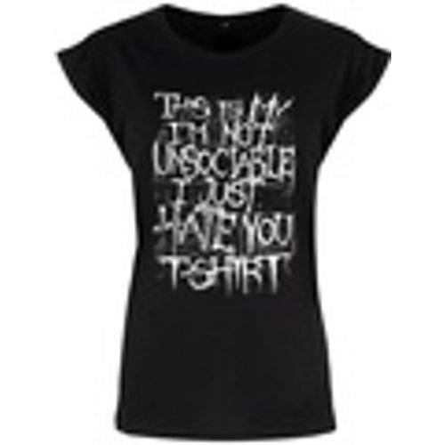 T-shirts a maniche lunghe Im Not Unsociable - Grindstore - Modalova