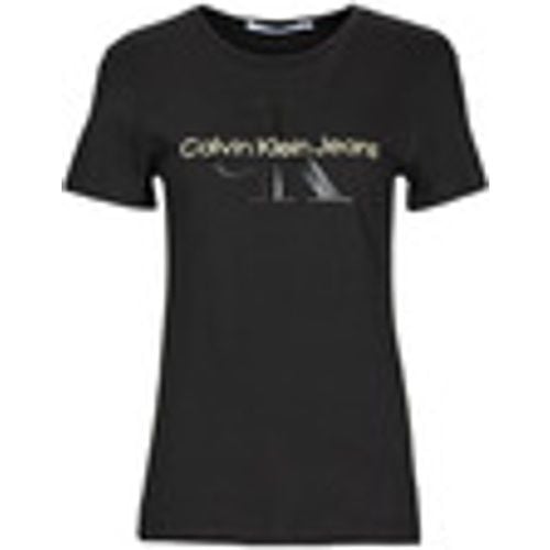 T-shirt GLOSSY MONOGRAM SLIM TEE - Calvin Klein Jeans - Modalova