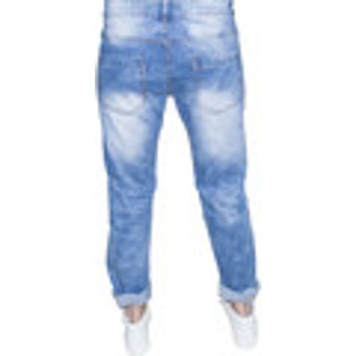 Jeans jeans uomo man jeans stracciato moda made in italy - Malu Shoes - Modalova
