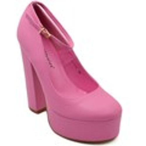 Scarpe DECOLLETE DONNA IN PELLE FUCSIA TACCO DOPPIO 15 CM PLATEAU 6 CM - Malu Shoes - Modalova