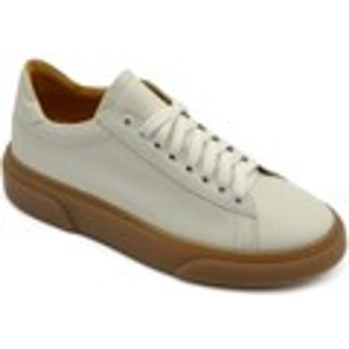 Sneakers Scarpa sneakers bianca Paul 4190 uomo basic vera pelle lacci co - Malu Shoes - Modalova