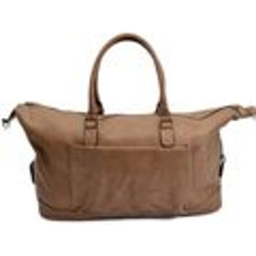 Borsa a tracolla Borsone tortora uomo borsa grande in ecopelle da viaggio con tr - Malu Shoes - Modalova