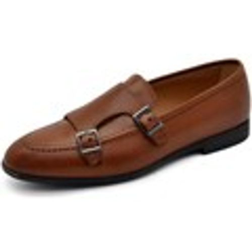 Scarpe Scarpe uomo mocassino fibbia doppia cuoio spazzolato derby vint - Malu Shoes - Modalova