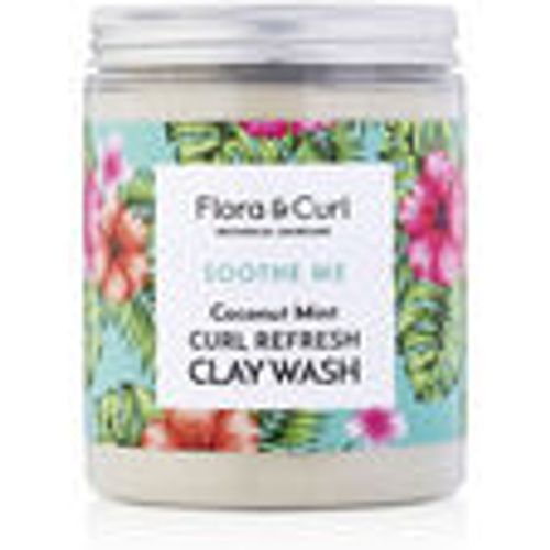 Shampoo Soothe Me Coconut Mint Curl Refresh Clay Wash 260 Gr - Flora And Curl - Modalova