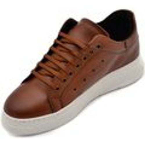 Sneakers Sneakers uomo bassa vera pelle cuoio con fortino tono su tono f - Malu Shoes - Modalova