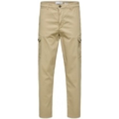 Pantaloni Slim Tapered Wick 172 Cargo Pants - Chinchilla - Selected - Modalova
