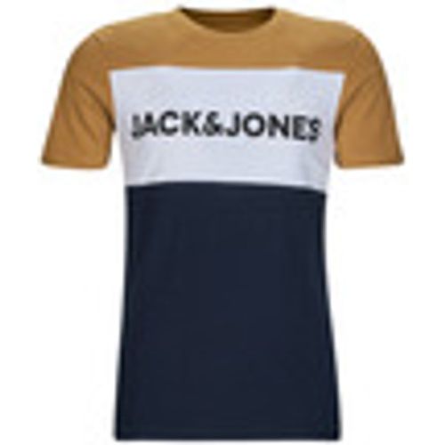 T-shirt JJELOGO BLOCKING TEE SS - jack & jones - Modalova