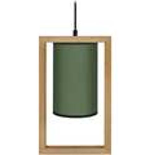 Lampadari, sospensioni e plafoniere Lampada a sospensione tondo legno scuro e verde - Tosel - Modalova