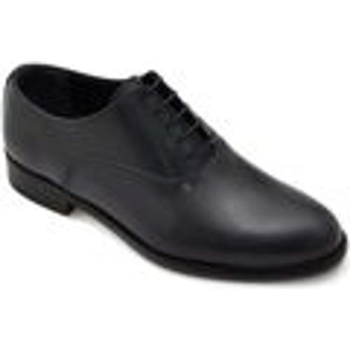 Classiche basse Scarpe uomo stringata elegante derby liscio vera pelle nott - Malu Shoes - Modalova