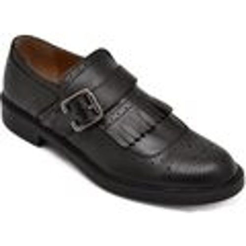 Classiche basse Scarpe uomo stringate decorate in vera pelle nappa effetto - Malu Shoes - Modalova