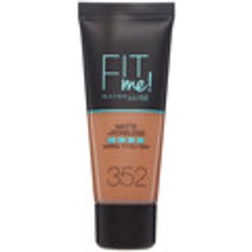 Fondotinta & primer Fit Me Matte Poreless Foundation - 352 Cacao - Maybelline New York - Modalova