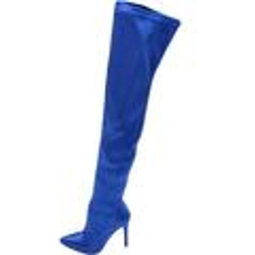 Stivali Stivale donna a punta alto in raso elastico bluette sopra al gi - Malu Shoes - Modalova