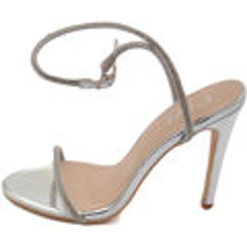 Sandali Sandalo gioiello argento donna tacco 12 fascia sottile di stras - Malu Shoes - Modalova