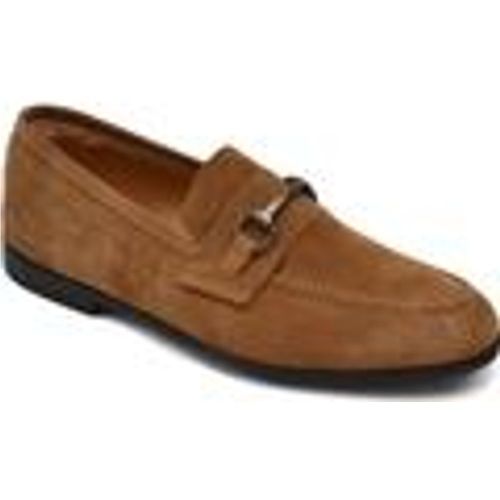 Scarpe Scarpe uomo mocassino in vera pelle camoscio cuoio morsetto arg - Malu Shoes - Modalova