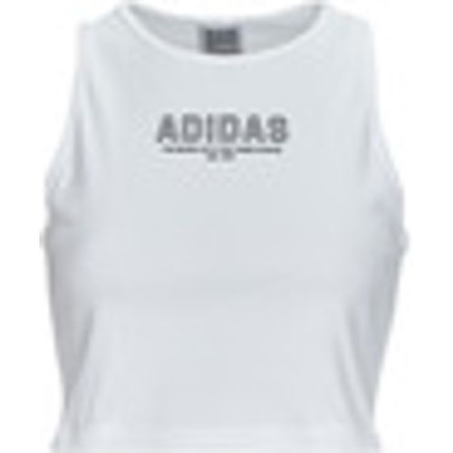 T-shirt adidas Crop Top WHITE - Adidas - Modalova
