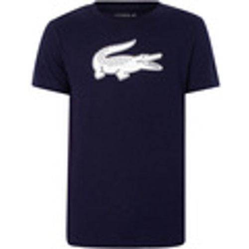 T-shirt T-shirt sportiva in coccodrillo con stampa 3D - Lacoste - Modalova