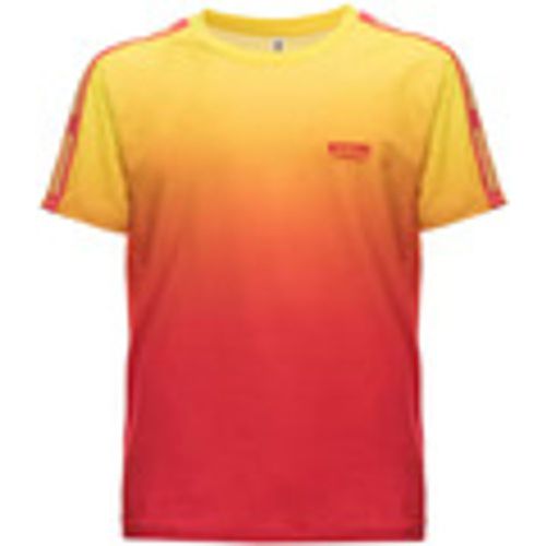 T-shirt & Polo t-shirt gialla bande logate sulle spalle - Moschino - Modalova