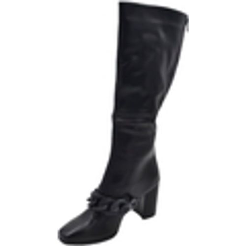 Stivali Stivali donna in pelle nera fondo gomma antiscivolo tacco quadr - Malu Shoes - Modalova