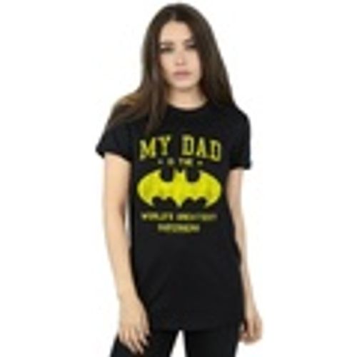 T-shirts a maniche lunghe Batman My Dad Is A Superhero - Dc Comics - Modalova
