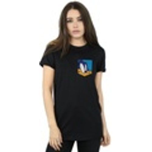 T-shirts a maniche lunghe Road Runner Face Faux Pocket - Dessins Animés - Modalova