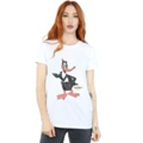 T-shirts a maniche lunghe Daffy Duck Distressed - Dessins Animés - Modalova