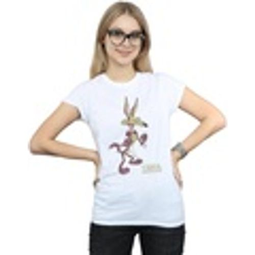 T-shirts a maniche lunghe Wile E Coyote Distressed - Dessins Animés - Modalova
