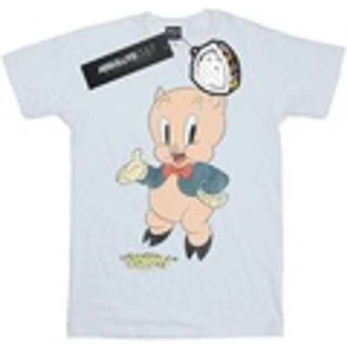 T-shirts a maniche lunghe Porky Pig Distressed - Dessins Animés - Modalova