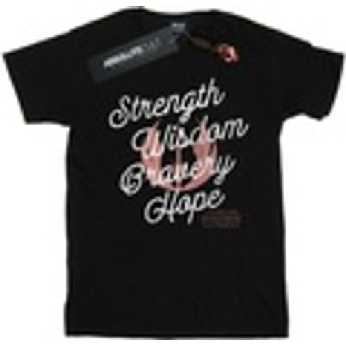 T-shirts a maniche lunghe Strength Wisdom Bravery Hope - Star Wars: The Rise Of Skywalker - Modalova