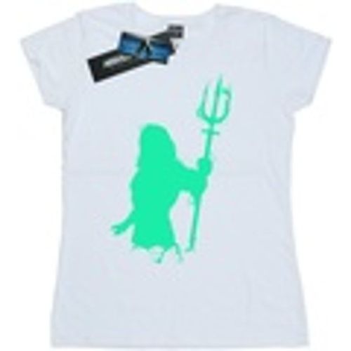 T-shirts a maniche lunghe Aquaman Aqua Silhouette - Dc Comics - Modalova