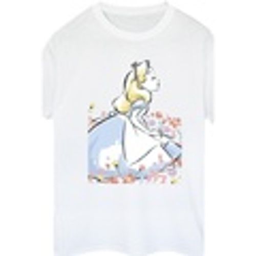 T-shirts a maniche lunghe Alice In Wonderland Sketch Flowers - Disney - Modalova