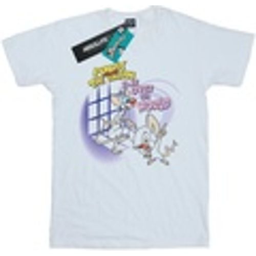 T-shirts a maniche lunghe Pinky And The Brain Take Over The World - Animaniacs - Modalova