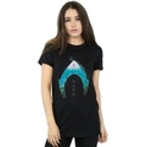 T-shirts a maniche lunghe Aquaman Mera Ocean Logo - Dc Comics - Modalova