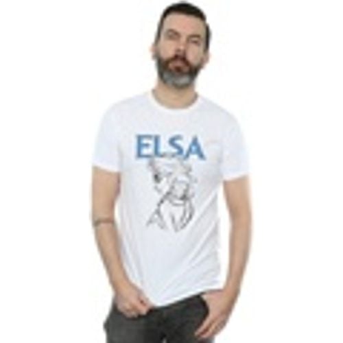 T-shirts a maniche lunghe Frozen Elsa Profile Sketch - Disney - Modalova
