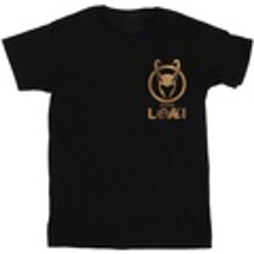 T-shirts a maniche lunghe Loki Horn Logo Faux Pocket - Marvel - Modalova