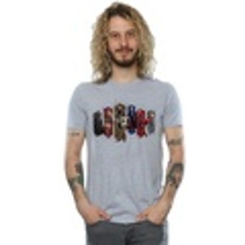 T-shirts a maniche lunghe Justice League Movie Team Hexagons - Dc Comics - Modalova