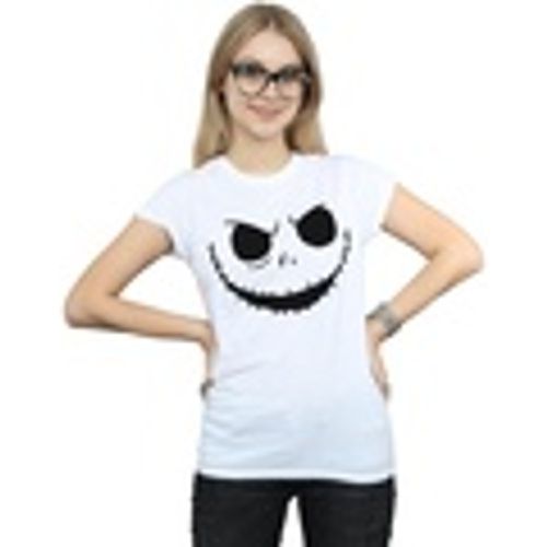 T-shirts a maniche lunghe Nightmare Before Christmas Jack's Face Bold - Disney - Modalova