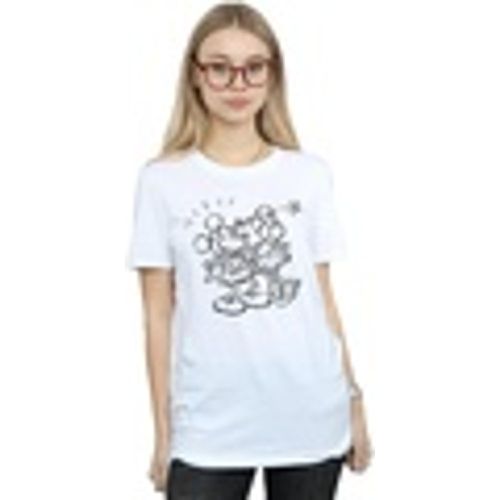 T-shirts a maniche lunghe Mickey And Minnie Mouse Kiss Sketch - Disney - Modalova