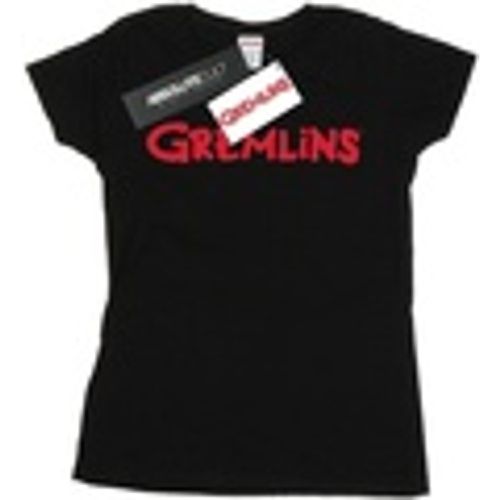 T-shirts a maniche lunghe Text Logo - Gremlins - Modalova