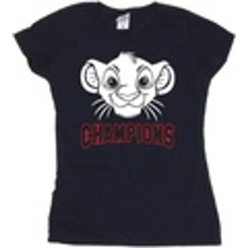 T-shirts a maniche lunghe The Lion King Simba Face Champion - Disney - Modalova