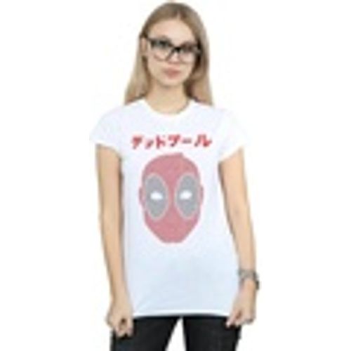 T-shirts a maniche lunghe Deadpool Japanese Seigaiha Head - Marvel - Modalova