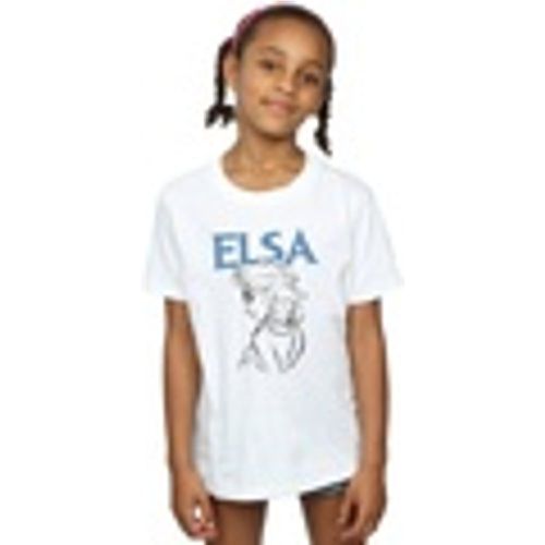 T-shirts a maniche lunghe Frozen Elsa Profile Sketch - Disney - Modalova